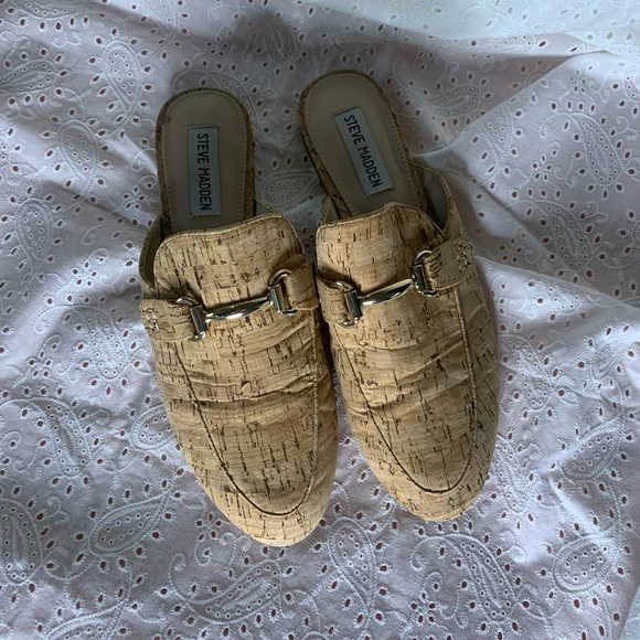 Steve Madden cork loafer slides - Picture 3 of 7